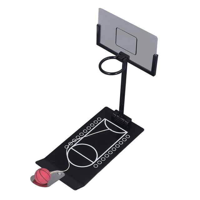 Juego De Baloncesto De Escritorio, Interesante Juego De Baloncesto, Juguete De Escritorio, Antideslizante Negro, Plegable Para Regalo