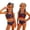 Vermilion(American Flag Stars Striped), variant on 4th of July Girls Swimsuit Size 7 2 Piece Set Swim Vacation Girls Bathing Suit Beach Vacation American Flag Stars Striped Bikinis 2026 Summer Girls Clothes Kids Bikini Swim Suit Black 1-2 Years
