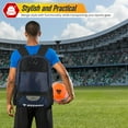 thumbnail image 4 of Vizari 'Avila' Soccer Backpack | Versatile Multiple Sports Bag for Ultimate Convenience | For Youth and Adults - BLACK/NAVY, 4 of 6