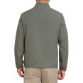 thumbnail image 3 of Chaqueta de negocios INSPIRE CHIC para hombre, con forro, cuello alto, cierre completo, chaqueta formal de golf M gris, 3 of 6