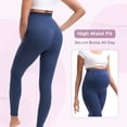 thumbnail image 3 of INNERSY Maternity Leggings Over the Belly High Waisted Pregnancy Yoga Pants for All Stages(L,Dark Blue), 3 of 9