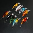 thumbnail image 7 of Visland （9 PCS）4.5cm Fishing Lures Hard Baits, 3D Eyes Minnow Fishing Lures Crankbait, Swimbait Fishing Tackle Lure Kit for Freshwater/Saltwater/Topwater, Bass, Trout, Walleye, Redfish, 7 of 7