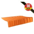 thumbnail image 2 of (50 Pack) 9"x48"x36" (Drop) Brick Guard V Shaped Corner Protector - Orange Edge Guard - Weather & Abrassion Resistant - Fit upto 7 straps of 4", 2 of 12
