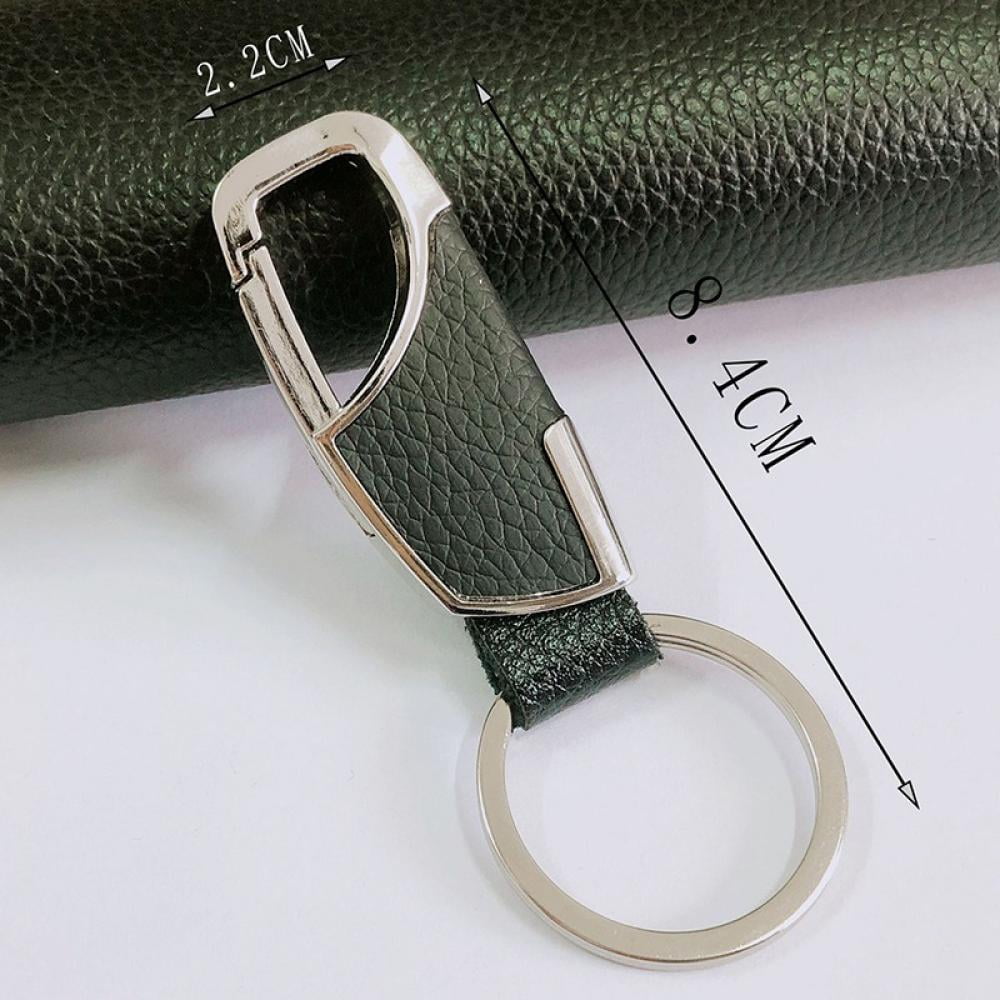 Men Leather Car Keychain Metal Keyring Purse Bag Key Chain Ring Keyfob Hot Sale 