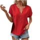 thumbnail image 1 of Vestidos Casuales Para Mujer, Blusas De Mujer De Moda Blusa informal de lino con cuello en V y manga corta con capucha para mujer, 1 of 6