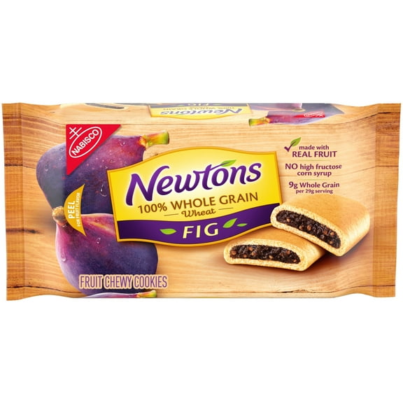 Newtons 100% Whole Grain Fig Bars Soft Baked Cookies 10 oz Each Pack of 2 Net Wt 20 oz
