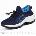 thumbnail image 2 of Zapatos casuales para caminar mujeres zapatos ortopédicos para caminar (38) azul oscuro azul, 2 of 7