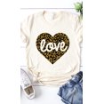 thumbnail image 5 of Love Leopard Heart Graphic Tee T-Shirt, 5 of 8