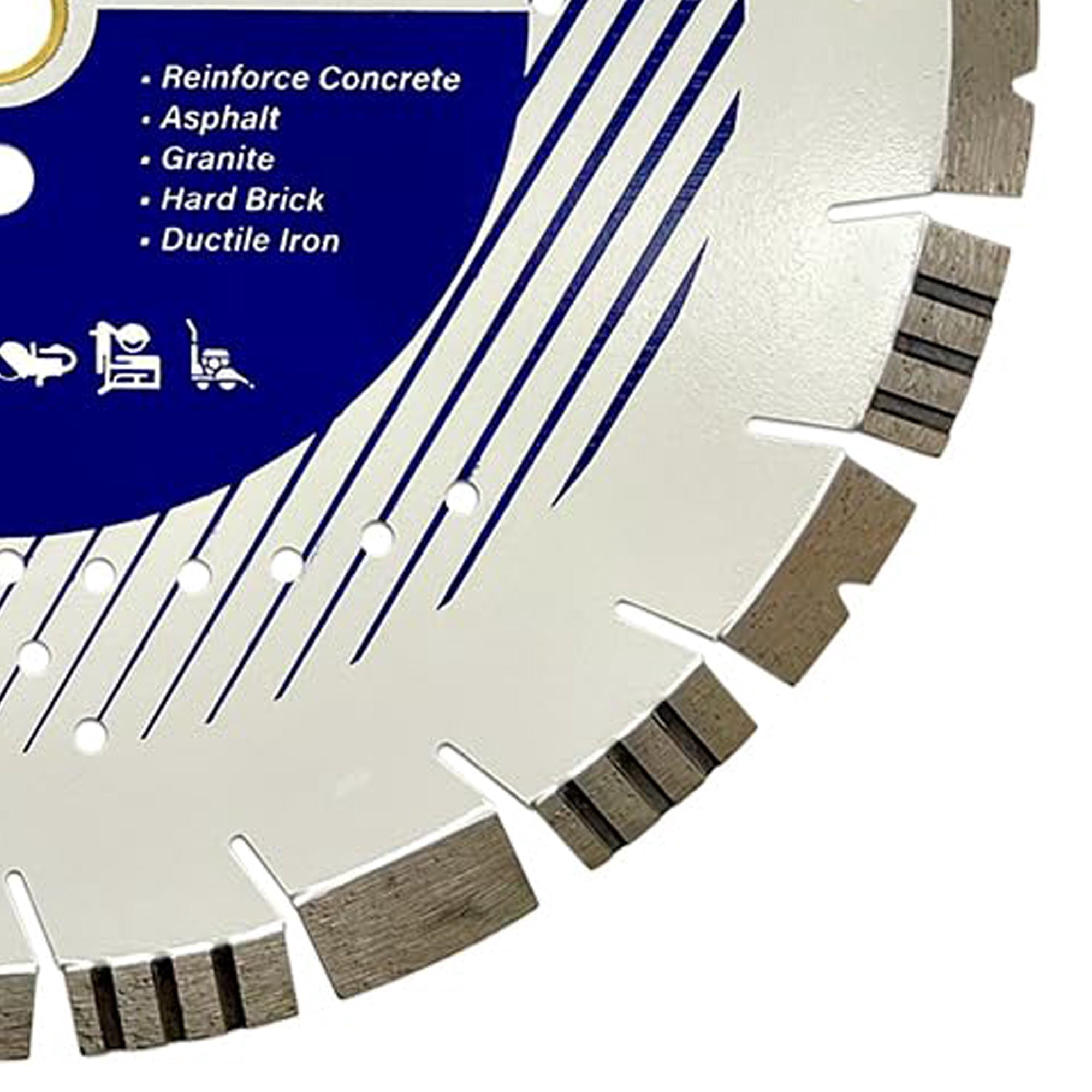 EDiamondTools 14" Ultra All Purpose Diamond Saw Blades for Reinforced Concrete, Asphalt
