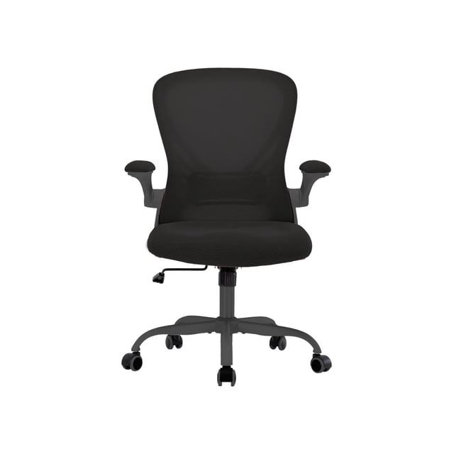 Silla de Oficina Bluelander, Silla Ergonómica, Altura Ajustable Reclinable 90°, Soporte Lumbar, Descansabrazos, Negro