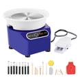 thumbnail image 1 of 10 Inch Electric Pottery Wheel 350W Foot Pedal LCD Touch Screen Direct Drive Ceramic Wheel Shaping Tools DIY Art Craft Blue, 1 of 7