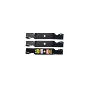 MaxPower 561738 Three Blade Set for Many 54 in. Cut Craftsman, Husqvarna, Poulan Mowers Replaces OEM #'s 187254, 187256, 532187256