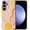 Abstract retro sun wavy lines, variant on Case for Samsung Galaxy S23, Scratch Resistant Hybrid Double Layer Hard Shell, Halloween Bookshelf Ghost