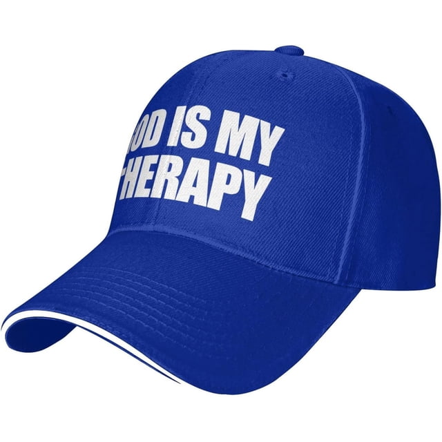 God is My Therapy Hat Classic Low Profile Baseball Cap Adjustable Golf Dad Hats