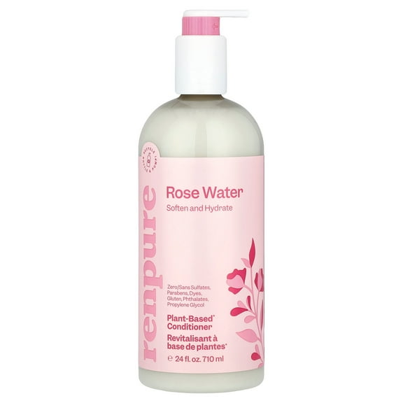 Renpure Plant-Based Conditioner, Rose Water, 24 fl oz (710 ml)