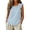 Light Blue, variant on tarylea Tank Tops for Women Sleeveless Ruffled Shoulder Scoop Neck T-Shirts Casual Loose Summer Plain Tee Tops