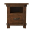 thumbnail image 3 of DeeHome Bridgevine Home Restoration One Drawer File, No Assembly Required, Rustic Walnut Finish, 3 of 5