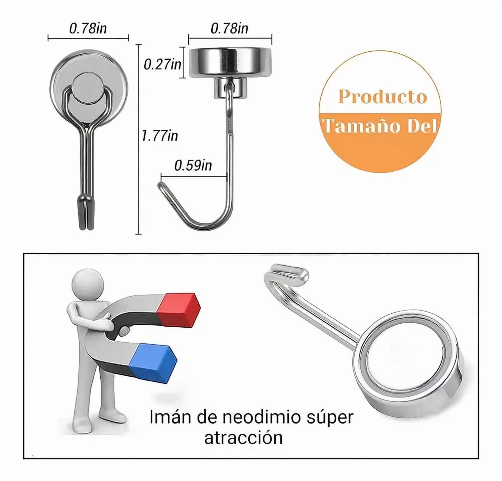 New 10 Pieces 15kg/33lbs Neodymium Magnets Hook Hook