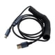 thumbnail image 5 of Cable en espiral tipo C Cable de teclado Cable flexible en espiral de resorte de 1,4 M estirable para teclado mecánico/teléfonos inteligentes/tableta Baoblaze Cable de teclado en espiral, 5 of 7