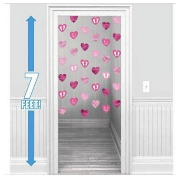 Baby Shower 'Baby Girl' Hanging String Decorations (6ct)