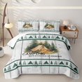 thumbnail image 2 of Catabedysis Rustic Camping Quilt King,Tent Print King Coverlet Set For Boys,Multicolor,3Pcs, 2 of 7