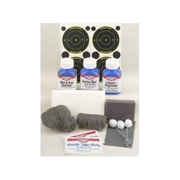 Birchwood Casey Perma Blue Liquid Gun Blue Finishing All-Inclusive Easy-to-Use Kit for Gun Cleaning, Maintenance and Preservation