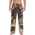 thumbnail image 2 of Picia USA Sunflower Flag Mens Soft Woven Cotton Elastic Waistband Sleep Pajama Pant Lounge Sleep Pant With Pockets And Drawstring-XX-Large, 2 of 9