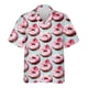 thumbnail image 2 of Camisa hawaiana con estampado 3D de donas y delicioso postre para hombre, camisas hawaianas con solapa y manga corta informales, 2 of 5