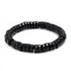 thumbnail image 1 of Nvzi Pulsera elástica con cuentas de madera para hombre - Negro A, 1 of 4