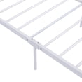 thumbnail image 6 of BTMWAY Metal Full Bed Frame, Full Size Platform Bed Frames with Wood Headboard, 2 Drawers, Sockets and USB Ports for Bedroom, No Box Spring Needed, White, 6 of 13
