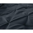thumbnail image 3 of Chezmoi Collection Sydney 7-Piece Pinch Pleat Comforter Set, Lightweight Pintuck Bedding for All Season, King, Shadow Gray, 3 of 7