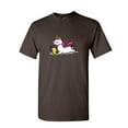 thumbnail image 1 of Tee Hunt Unicorn Bookworm T-Shirt Funny College Student Nerd Geek Study Mens Shirt, Brown, XX-Large, 1 of 5