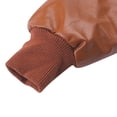 thumbnail image 6 of Cethrio Boys Leather Jackets, Waterproof Zip up Long Sleeve PU Fashion Jackets Brown Size 3-4 T, 6 of 7
