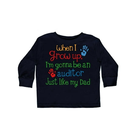 

Inktastic Future Auditor Like My Dad Gift Toddler Boy or Toddler Girl Long Sleeve T-Shirt