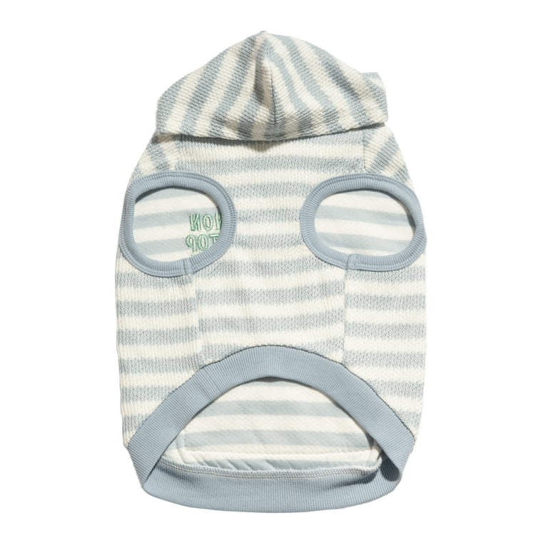 Oodles Blue Non-Stop Fun Striped Spring Bubble Hem Dog Hoodie, Medium -  Walmart.com