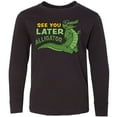 thumbnail image 3 of Inktastic See You Later Alligator with Black Sunglasses Long Sleeve Youth T-Shirt, 3 of 5