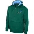 thumbnail image 2 of Men's Colosseum Green Tulane Green Wave Team Half-Zip Pullover Hoodie, 2 of 3