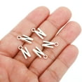 thumbnail image 4 of Letter Charm Pendants, 50 Pcs Character Alphabet Pendant Bulk DIY for Jewelry Making Bracelets, Silvery, N, 4 of 6