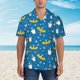 thumbnail image 2 of Fotbe Cartoon Goose Camisa Hawaiana para Hombre Unisex – Camisa Casual de Verano con Botones de Manga Corta de Algodón y Lino,XX-Large, 2 of 7