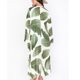 thumbnail image 4 of Kimono de Playa Con Estampado de Hojas Para Mujer, Chal, Manga 3/4, Largo, Suelto, Para Cubrir Odeerbi  ODB-6, 4 of 9