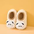 thumbnail image 2 of Miluxas Baby Booties Cozy Fleece Slippers Soft Baby Shoes with Gripper Soles, Winter Warm Infant Newborn Crib Sock Shoes First Walkers Khaki XL(XL), 2 of 7