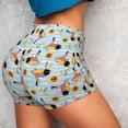 thumbnail image 4 of Balery Submarine With Fishes Undersea Pantalones cortos de entrenamiento estampados para mujer, sin costuras, ajustados, para gimnasio, yoga, correr, deportes, ejercicio activo, fitness.-Small, 4 of 8