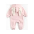 thumbnail image 4 of Vedolay Baby Bodysuits Long Sleeve Romper Bodysuit Jumpsuit Fall Winter Clothes Outfits Pink,18M, 4 of 5