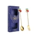 thumbnail image 4 of Kits de cubiertos navideños, juego de cucharas y tenedores navideños para postres, restaurantes y cocinas. calcetines azules, 4 of 9