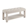 thumbnail image 3 of Linon Banc Rembourré en Bois Beige, 3 of 8
