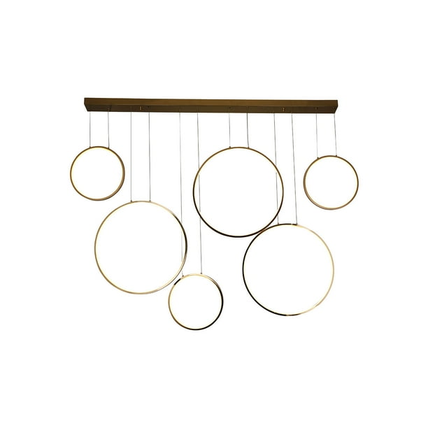 Lámpara Candil Colgante LED Bubbles Luxica Lighting Dorado
