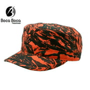 Fahrenheit Military Cadet Unstructured Low Profile Camouflage Hat Hunting Orange