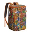 thumbnail image 1 of Abstract Floral Watercolor Insulated Cooler Backpack - 20L Soft Cooler Bag with Multiple Pockets for Organization, 1 of 6