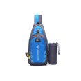 thumbnail image 3 of Innerwin Sac à Main Garçon Fermeture Éclair Sac Banane Imperméable Poches Multiples Sangle Réglable Nylon Multifonction Bleu Moins de 20L, 3 of 9