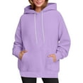 thumbnail image 2 of Babysbule Womens Oversized Sweatshirts Fashion Hoodies Long Sleeve Hooded Shirts Pullover Fall Outfits with Pocket, 2 of 8